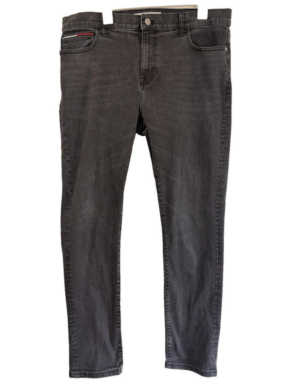 Tommy Hilfiger Mens Slim Jeans W36 L32 Black (Fits like 38x32)